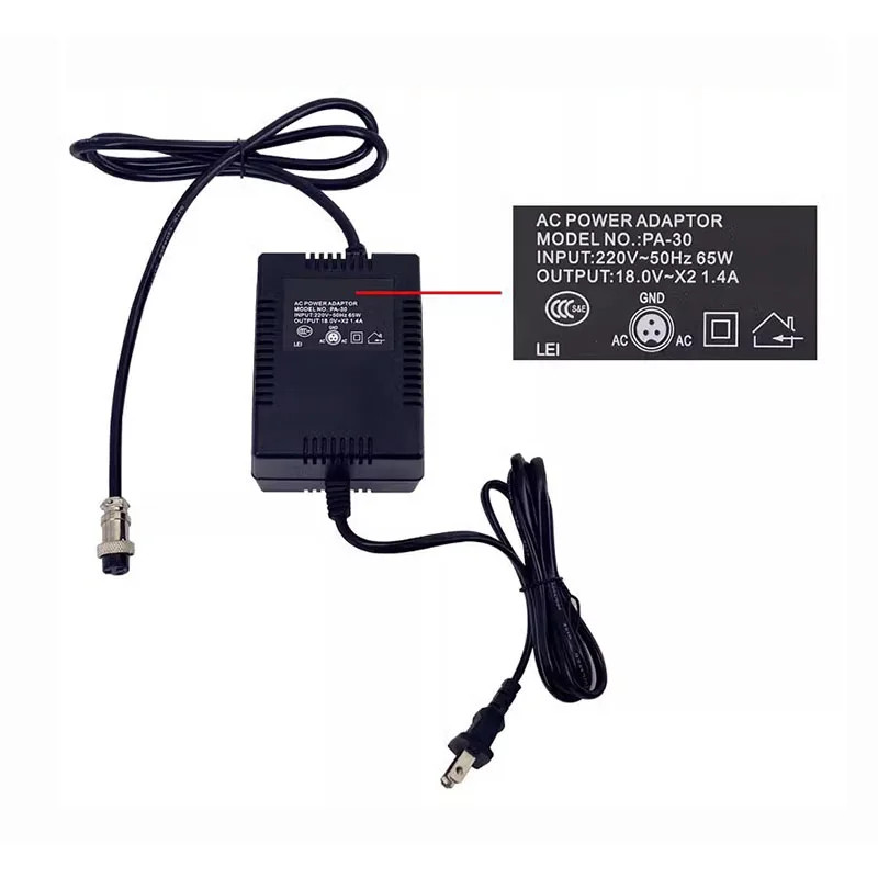 110V/220V F4 F7 CT Series Mixer Special Power Supply Dual 18V Universal Transformer 18W 350mA Three