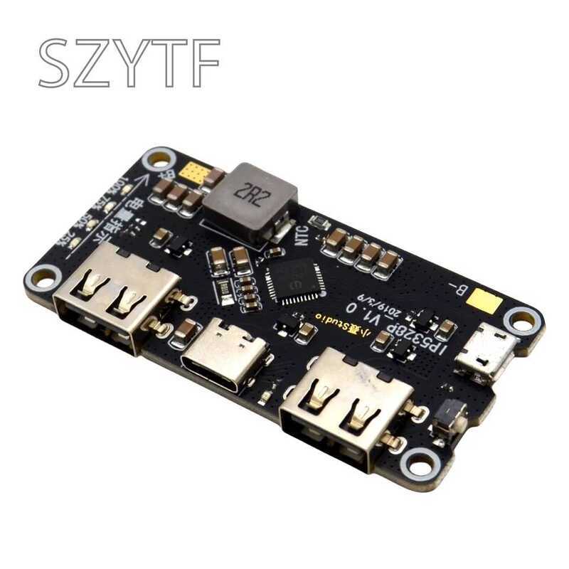 IP5328P โมดูลสวิตช์ชาร์จเร็วแบบสองทิศทาง สำหรับเมนบอร์ดมือถือ กำลังไฟ 3.7V เพิ่มเป็น 5V 9V 12V