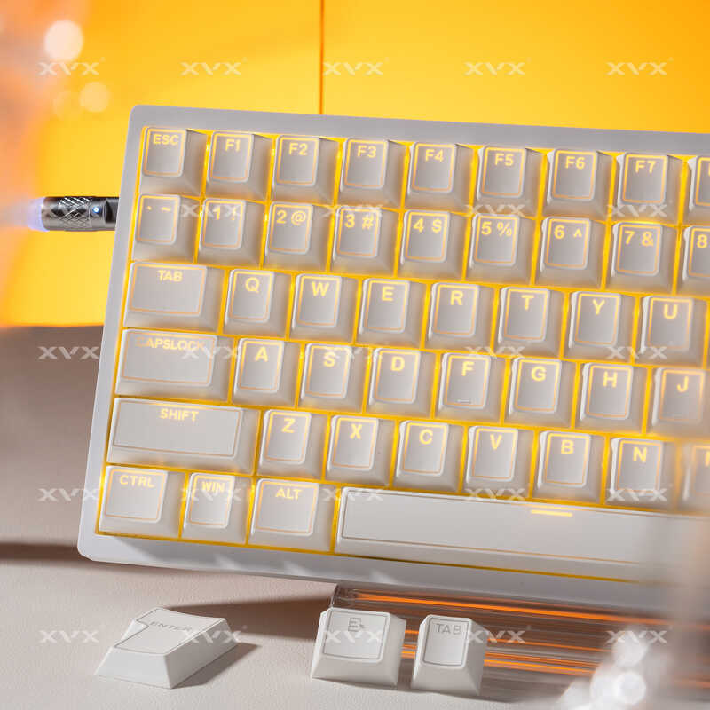 X XVX Optical Keycap ของแท้แกะสลักหมอกโปร่งใส 2 สี PBT Original Keycap เกม Office คีย์บอร์ดหมวก