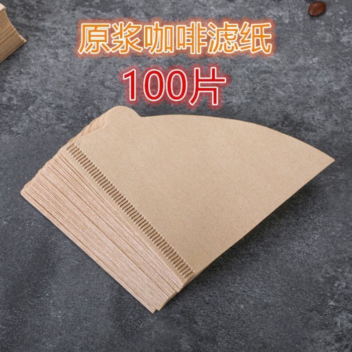 185 195 V60 กระดาษกรองกาแฟ กระดาษกรองกาแฟแบบชงด้วยมือ กระดาษกรองแบบใช้แล้วทิ้ง เครื่องชงกาแฟอเมริกัน
