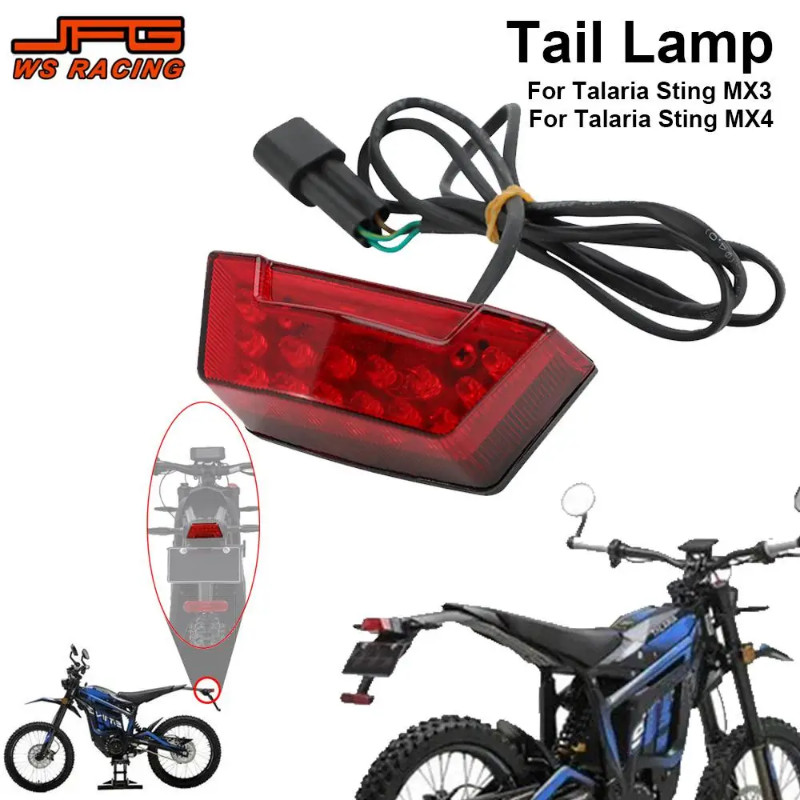 For Talaria Tail Lamp Motorcycles Accessories PP Rear Signal Stop Light Lamp Integrated For Talaria