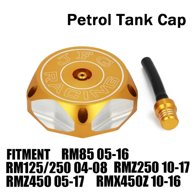 Motorcycle CNC Gas Fuel Tank Cover Cap For SUZUKI RM85 RM125 RM250 RMZ250 RMZ450 RMZ450Z RM RMZ 85