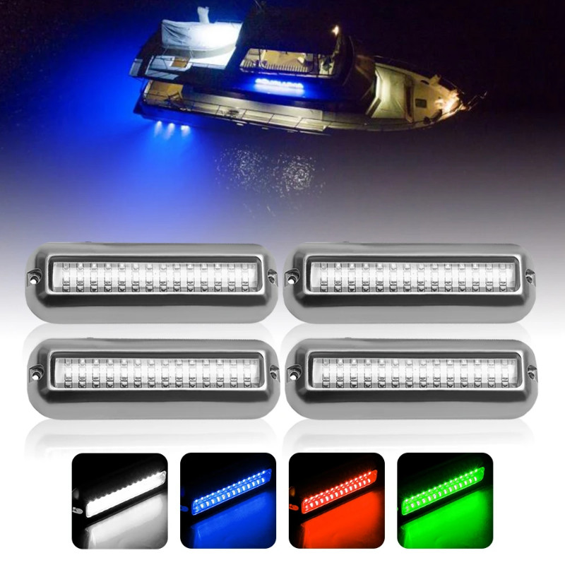 Underwater Light Speedboat Boat Lights 42 LED Navigation Lighting Boat Marine Transom Light For RVS