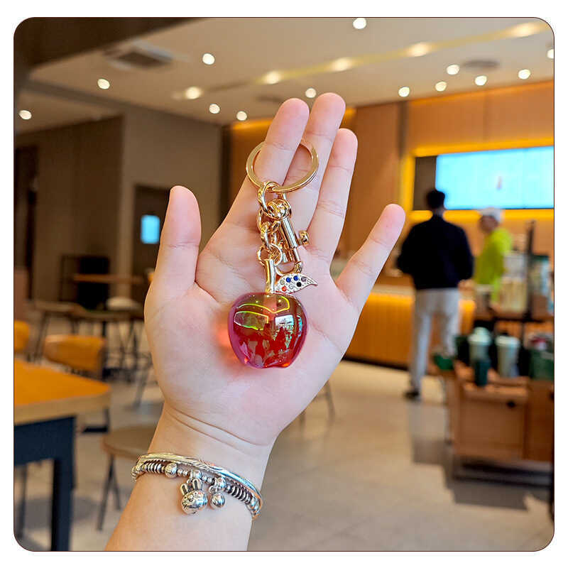 Ins Super Hot Safe พวงกุญแจ C บ้านกระเป๋าจี้หญิงกระเป๋าเครื่องประดับประณีต Apple จี้รถของขวัญวันวาเล