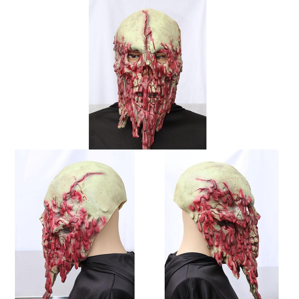 House Haunted Latex Zombie Mask สําหรับเครื่องแต่งกายฮาโลวีน Pranks Scare และ