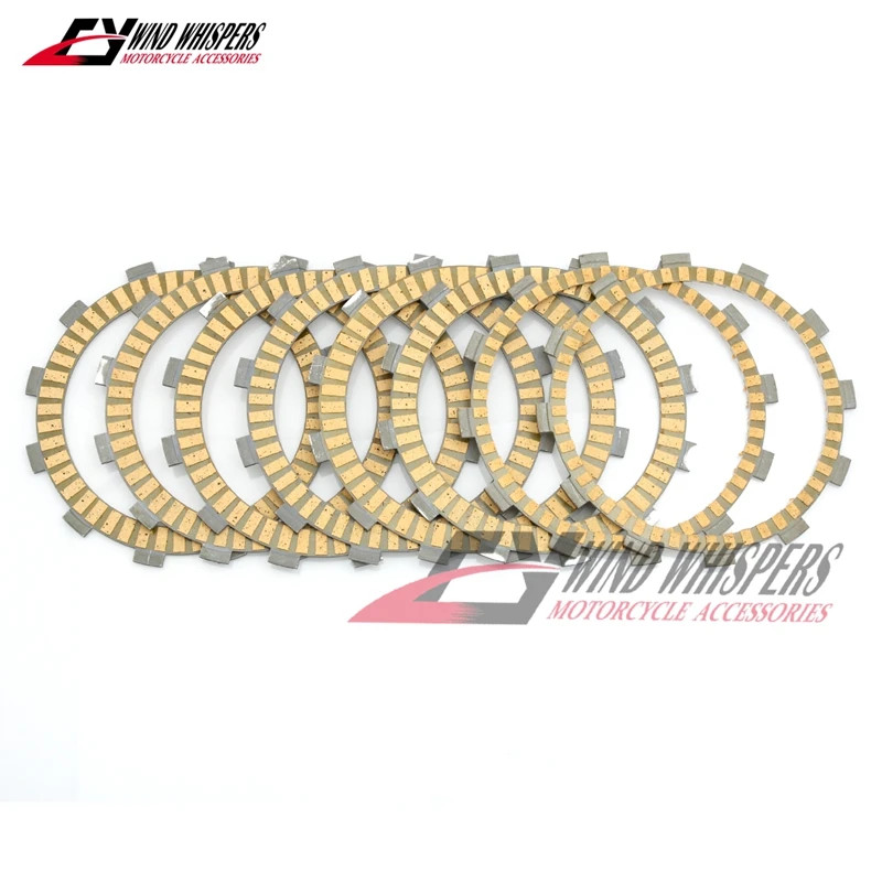 8PCS Friction Clutch Discs plates Set For Yamaha FJ 1100 FJ1100 1984-1985 FJ1200  FJ 1200 A 1986-19