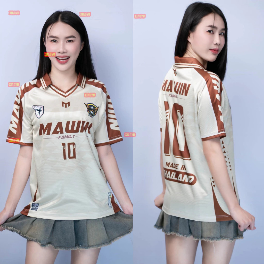 เสื้อกีฬาคอปกพิมพ์ลายกีฬา สไตล์ครอบครัว ใส่ได้ทุกวัย
