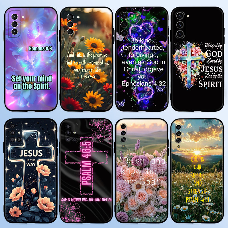 SAMSUNG B + 7Bible Verseพระเยซูคริสต์คริสเตียนสําหรับSamsung M20 M23 M30 M30S M21 M31 M34 M35 M40 M5