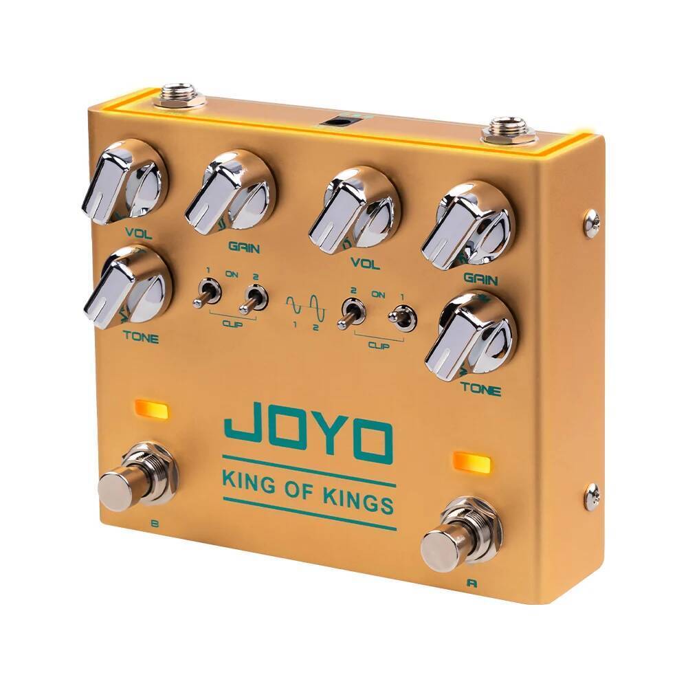 JOYO R-20 Overdrive กีตาร์เหยียบ Dual Channel กีตาร์ Effector 9V แหล่งจ่ายไฟพร้อมคลิปอิสระอุปกรณ์เสร