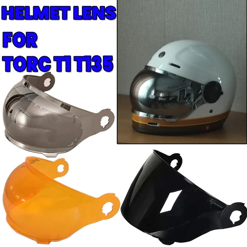 For TORC T1 T135 T135 Motorcycle Helmet Lens Visor Helmet Guard Anti-fog Replacement Windshield Acc