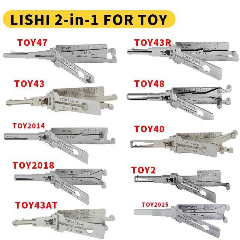 เครื่องมือช่างกุญแจ Lishi Pick สำหรับเปิดประตูรถยนต์
