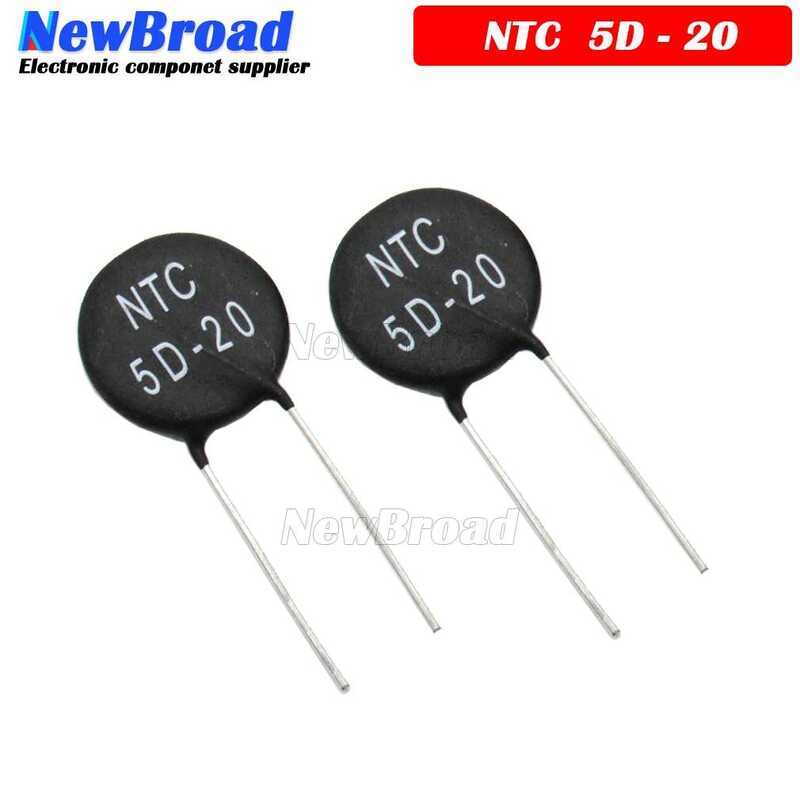 ชิ้น 10 เทอร์มิสเตอร์ NTC 5D-20 5D20 ตัวต้านทานความร้อน