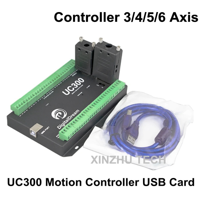 UC300 USB CNC Controller Card UC300 MACH3 CNC Motion Controller 3/4/5/6 Axis Engraving Machine Cont