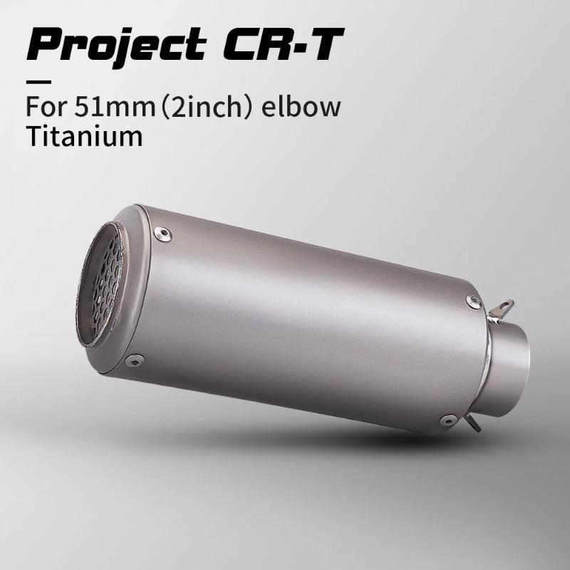 51mm Motorcycle Exhaust Muffler Escape Moto GP project Pipe Titanium alloy For Akrapovic R1 Z1000 Z