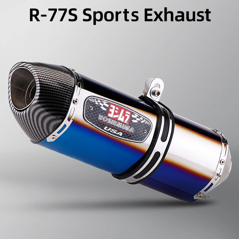 R77S Sports muffler 51mm universal motorcycle yoshimura r77 exhaust pipe db killer for mt09 R3 mt07