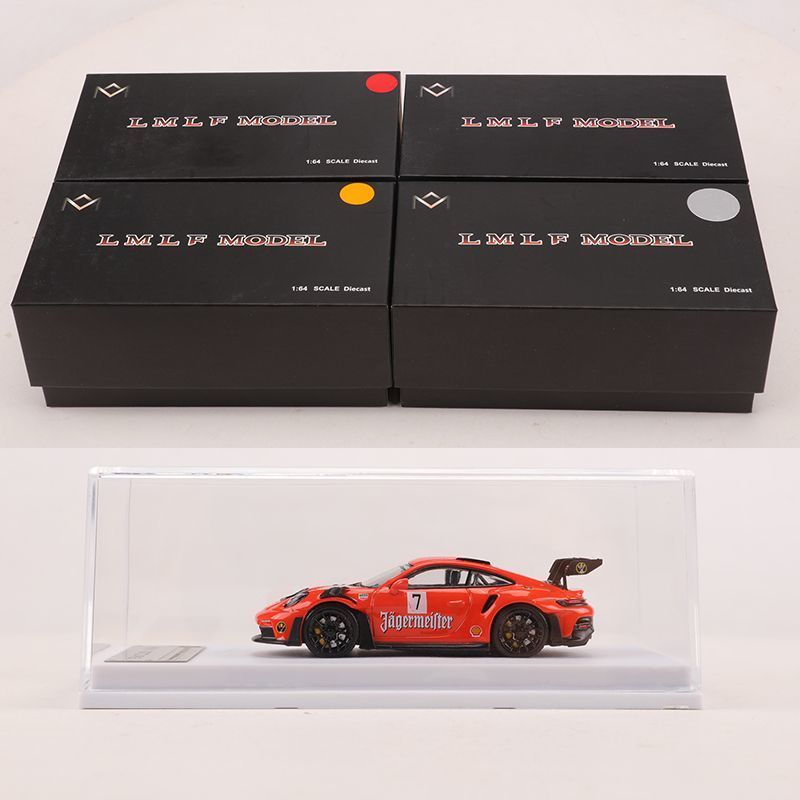 LMLF 1: 64 Porsche 911 GT3RS เคลือบหัวกวางจําลองรถรุ่นคอลเลกชัน