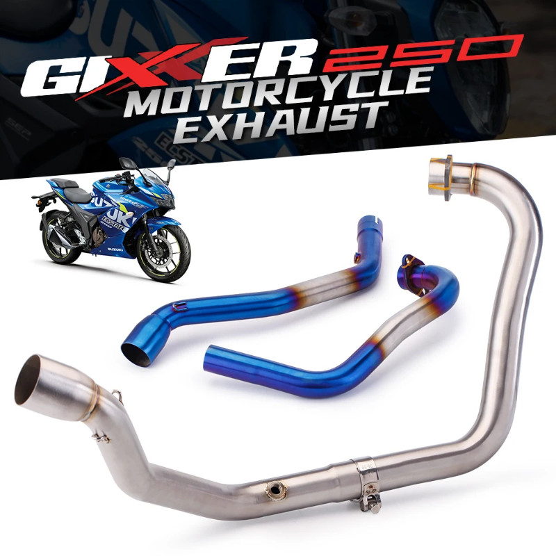 For SUZUKI GIXXER 250 GIXXER250 SF250 Motorcycle Exhaust Muffler Escape Slip On Modified Motorbike