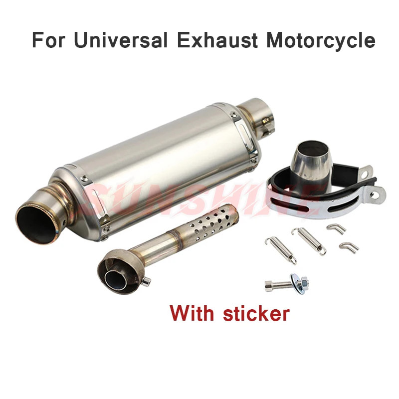 Exhaust Motorcycle Universal Muffler Pitbike Motorcross Escape Moto Modified Pipe DB Killer For PCX