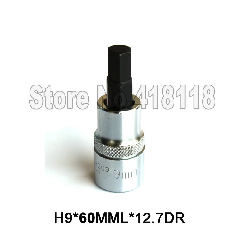 H9*60MML*1/2"DR Brake Caliper Socket Tools For BENZ, BMW, VW, AUDI, FORD, MAZDA