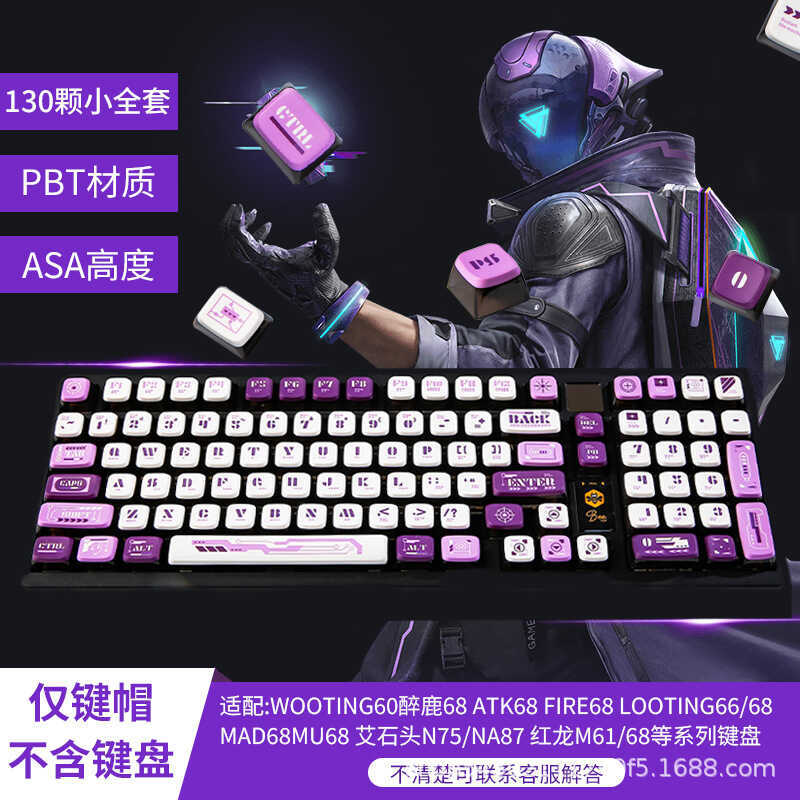 EVA Translucent Keycap Mecha No. 4 เบอร์ ปุ่มกด Zero Machine เหมาะสําหรับ 68/75/87/9/8/99/104 คีย์สา