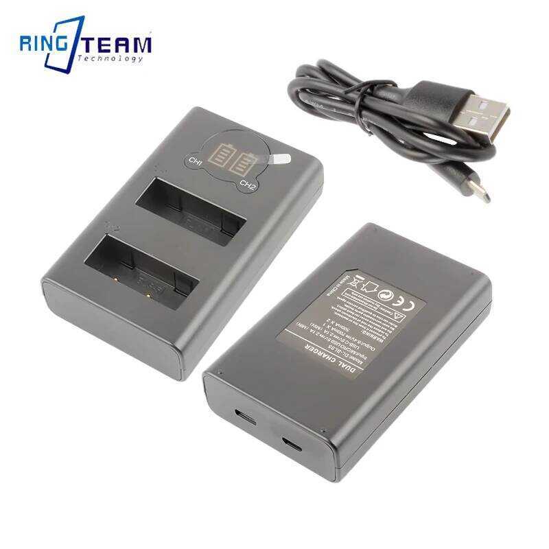 ▥ Bls-5 PS Bls5 Ps-Bls5แบตเตอรี่กล้อง LCD USB ที่ชาร์จคู่สำหรับ OLYMPUS STYLUS 1 Mk3 OMD Omd-Em
