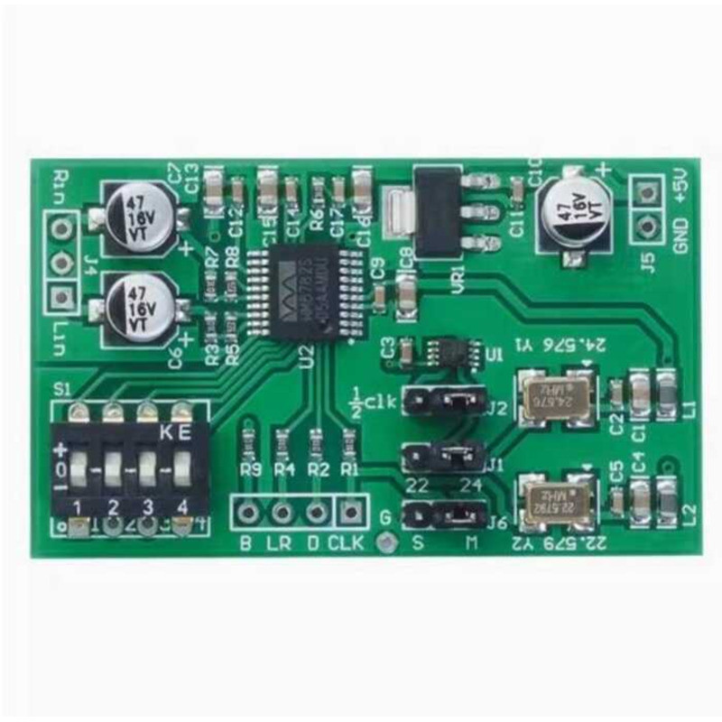 ADC บัตรเก็บข้อมูล 24 บิตแบบสองช่องสัญญาณ Nvarcher AUX อนาล็อกเสียงไปยัง I2S เอาต์พุตดิจิทัลซ้าย-ขวา