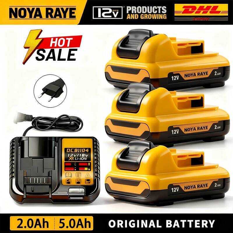 12V สำหรับแบตเตอรี่ลิเธียม 2/5AH ที่เข้ากันได้กับ DCB120 DCB123 DCB125 DCB124 DCB122 DCD710 เครื่องม