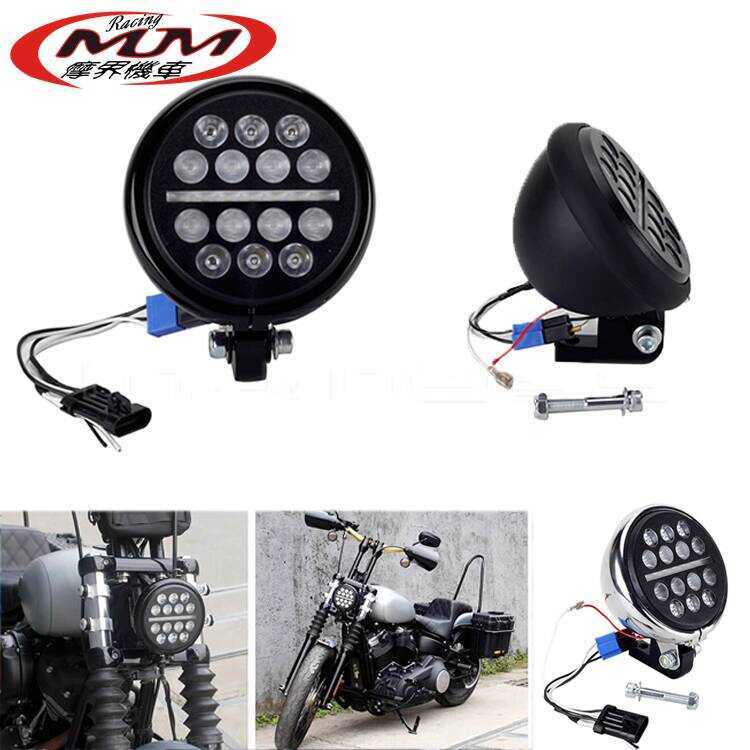 ชิ้นส่วนดัดแปลงรถจักรยานยนต์เหมาะสําหรับ Harley Dina repopT-SPORT FXR 5.75 นิ้ว LED ไฟหน้า