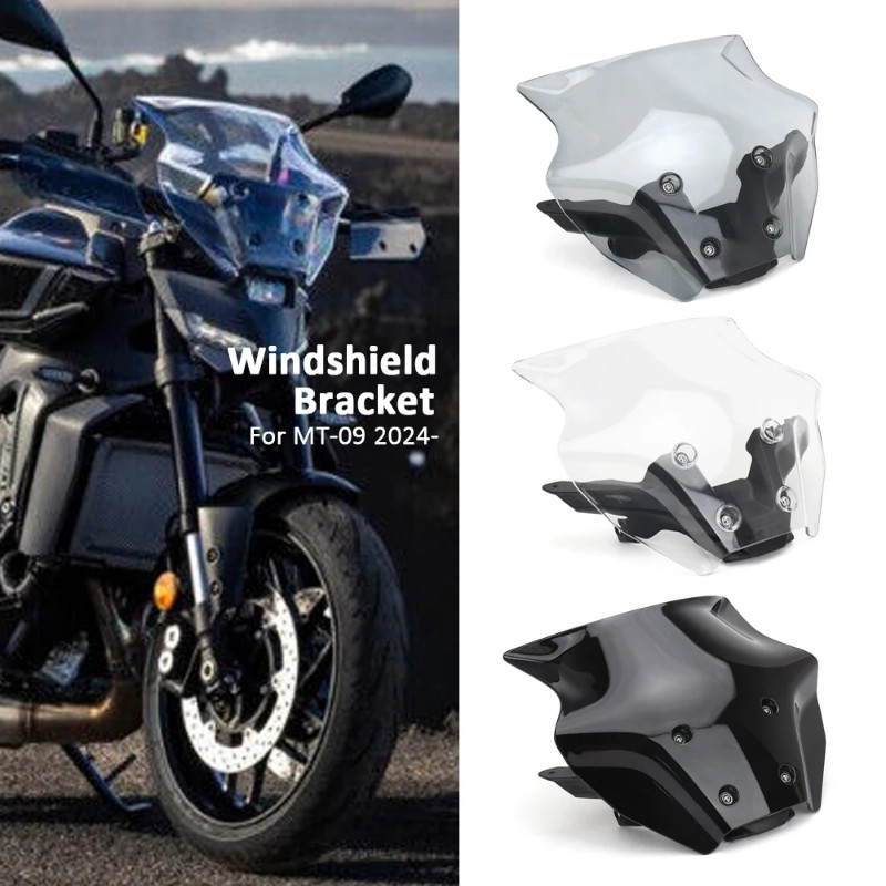 New Windshield Bracket For Yamaha MT-09 MT 09 mt09 MT09 2024 Motorcycle Accessories Windscreens Win