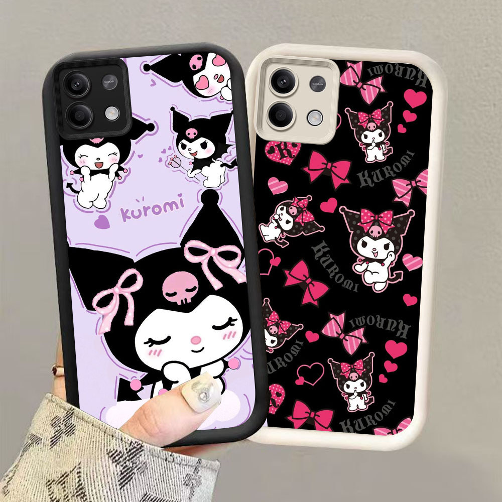 HK-27 ฮาโลวีน Kuromi ปลอกกันกระแทกสําหรับซิลิโคนสีดําและสีขาว Xiaomi Poco X7 M6Pro M7 F7 X6 X6NEO Pr