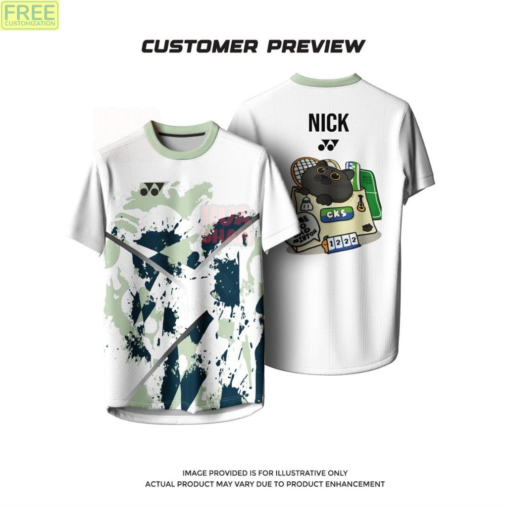 FREE CUSTOMIZATION BADMINTON JERSEY (ALL ENGLAND 2025), JERSI BADMINTON 2025 (ALL ENGLAND) 5