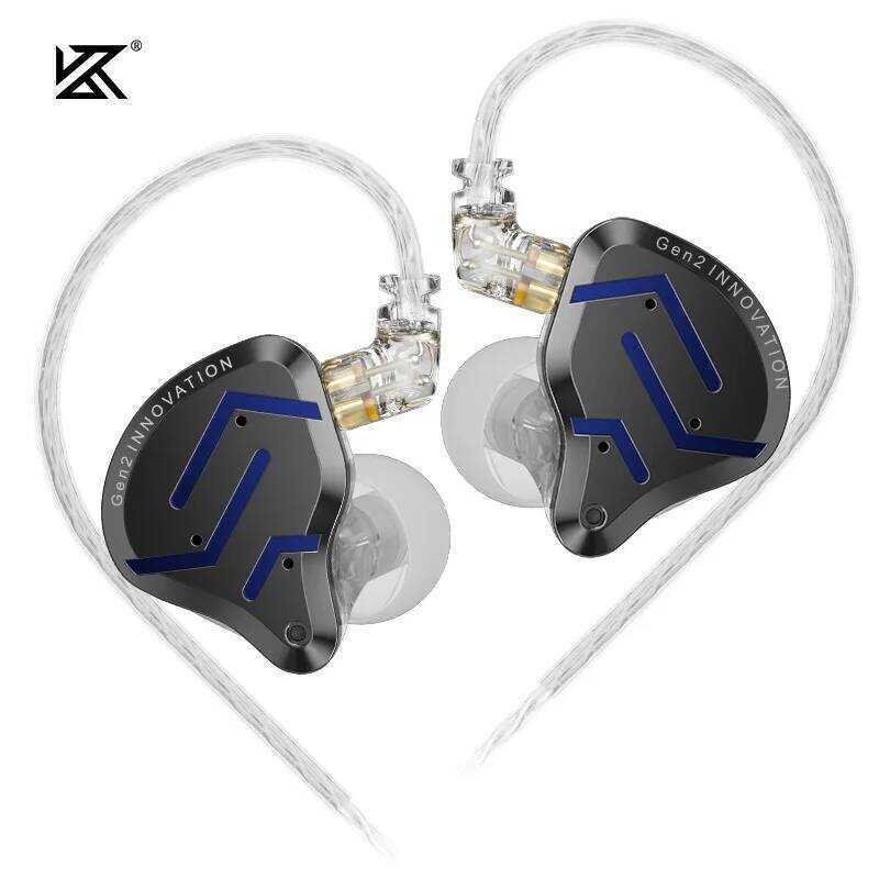 KZ ZSN PRO 2 หูฟังแบบมีสาย 1BA + 1DD Hybrid Driver IEM หูฟังไฮไฟเบสกีฬาไม่มี Cancelling ชุดหูฟังที่ถ
