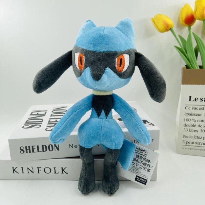 26 ซม. ขนาดเล็ก Leo Lucario Lucario Elf ตุ๊กตาของเล่นตุ๊กตาพร้อมแท็ก