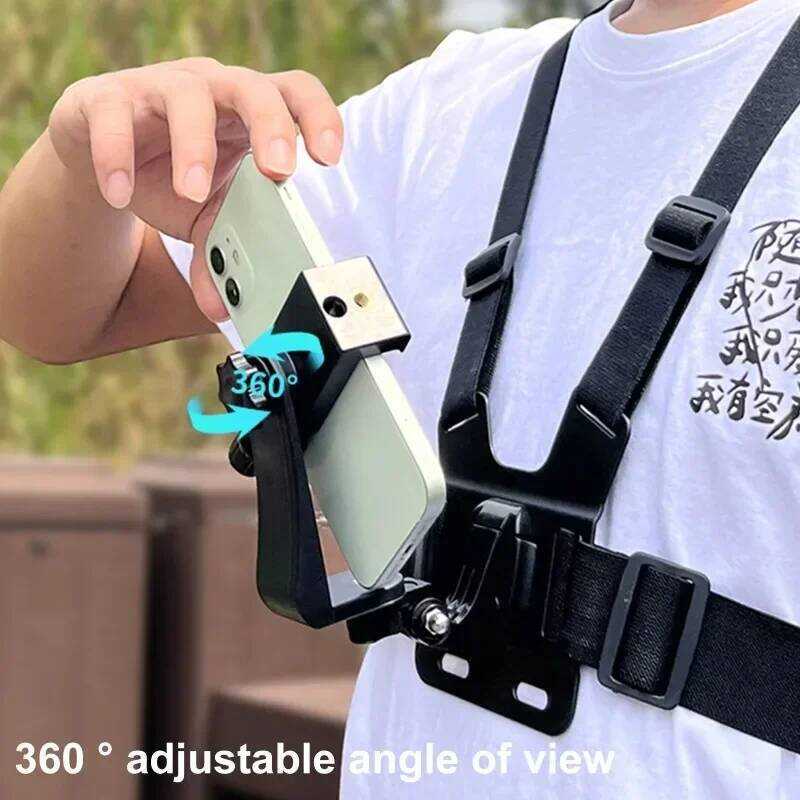 C 5 In 1 Mobile Phone Chest Strap Mounting Holder First Angle Video Record Life Phone Bracket Fixed