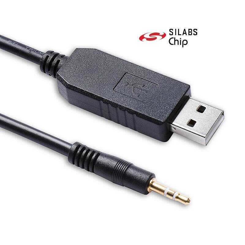 CP2102 สายเคเบิลโปรแกรม USB RS232 อนุกรมไปยังปลั๊ก TRS ขนาด 2.5 มม. สำหรับ ICOM IC-2820H IC-80AD ID-