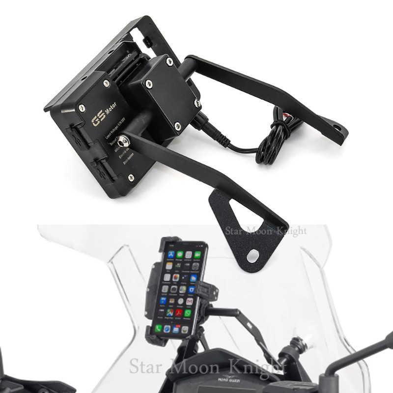 Motorcycle Accessories Wireless Charger USB Mobile Phone Holder For MOTO GUZZI V 85 TT V85 TT V85TT