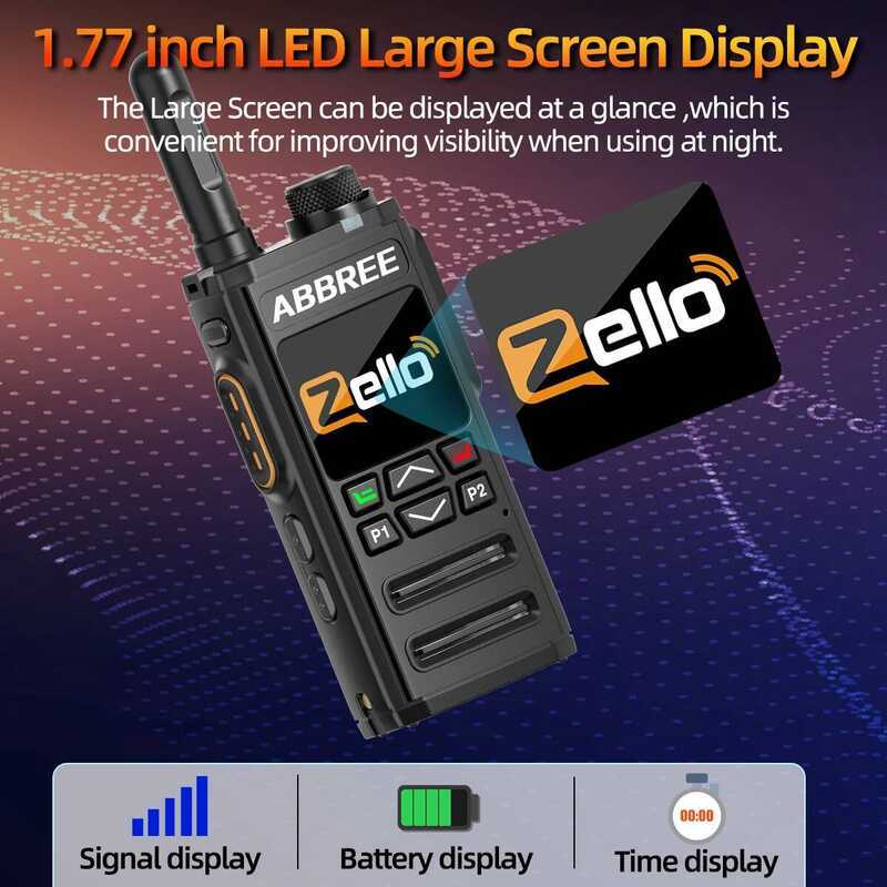 ▥  Gp-268 เครือข่าย ระยะทางไม่จํากัด Zello Global POC รีโมทคอนโทรลไร้สาย 4G ซิมการ์ด Blue