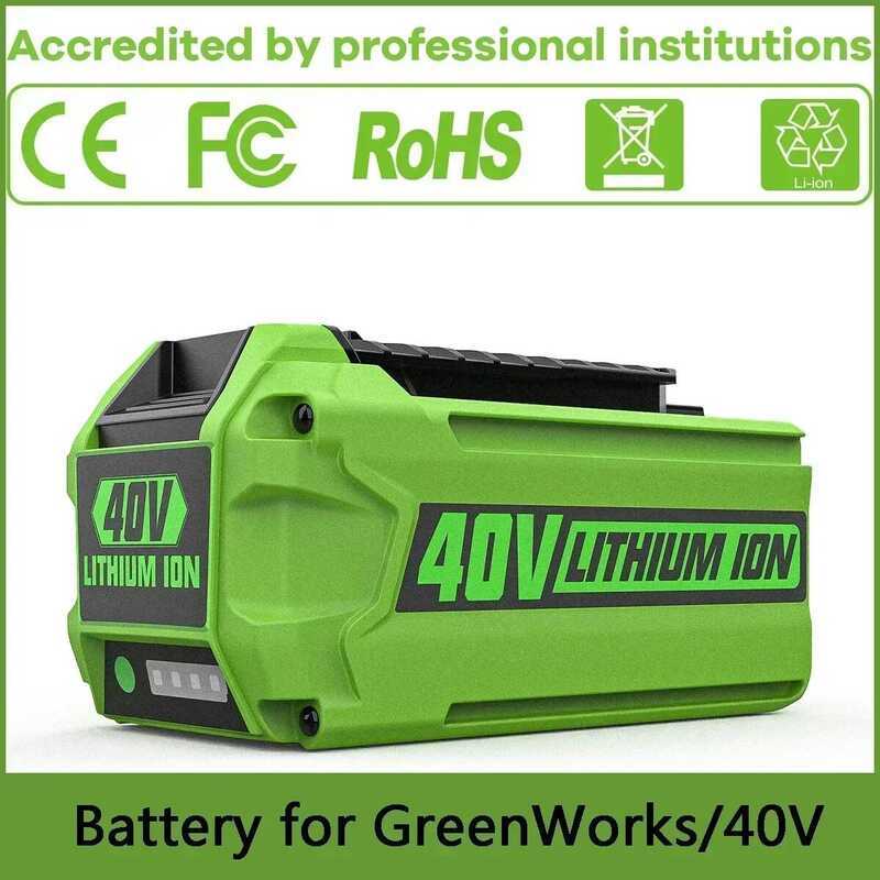 Greenworks แบตเตอรี่ 40V 6Ah GreenWorks G-MAX Li-ion แบตเตอรี่ทดแทนจากผู้ผลิตสำหรับเครื่องตัดหญ้าและ