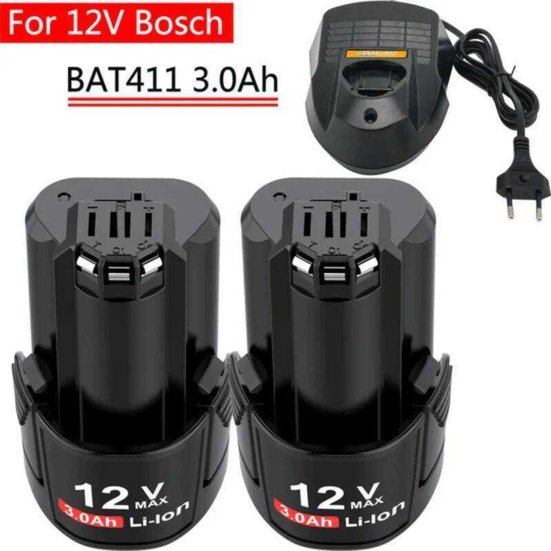 Bosch สำหรับแบตเตอรี่ 12V ขนาด 3000mAh BAT411 ทดแทนสำหรับ BAT412A BAT413A D-70745GOP 2607336013 2607