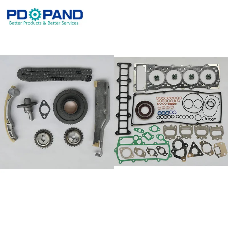 4M41 4M41T Timing Chain Kit and Complete Gasket Set for Mitsubishi Shogun III/ Pajero V68/V78 V68W