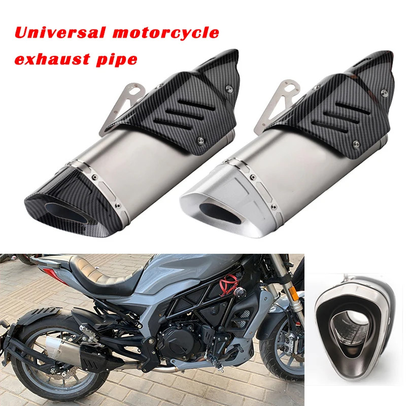 For Honda r6 z900 mt07 r3 r25 mt03 nk250 Mt09 Pitbike Off-road Motorcycle Exhaust System Universal