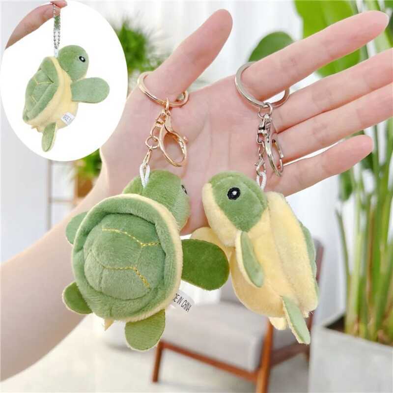 C 10Cm Sea Turtle Plush Toy Small Cute Cartoon Turtle Doll Keychain Anime Stuffed Animals Pendant C
