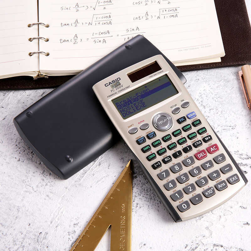 Casio FC-2V การจัดการการเงิน Professional CMA/FRM Accounting CFA ระดับ 12 เครื่องคิดเลขสอบ
