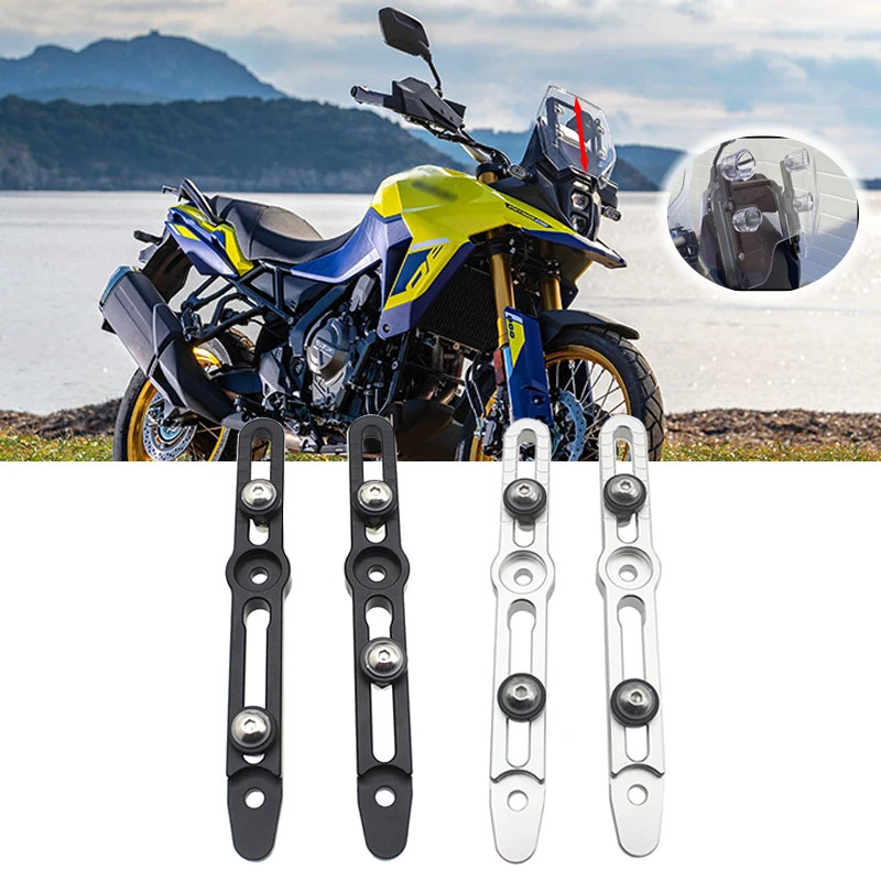 V-Strom800 Windscreen Adjusters CNC Windshield Bracket Fit For Suzuki V-Strom 800DE DL800 DL 800 DE