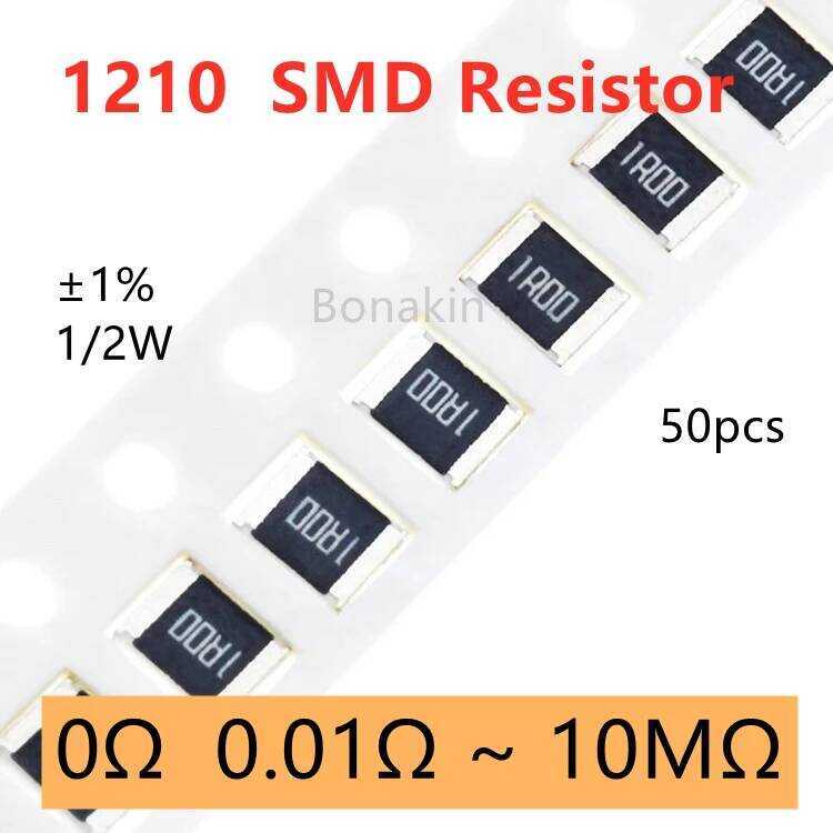 ชิ้น 50 1210 ตัวต้านทาน SMD 1% 1%