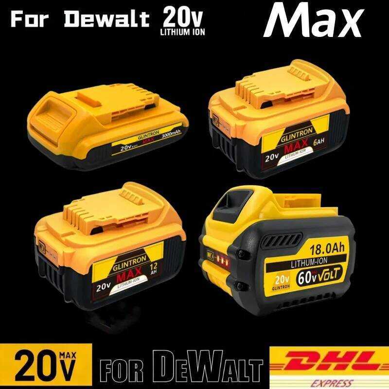 6AH/18AH，20V สำหรับแบตเตอรี่ลิเธียมไอออน DCF845 DCF850 DCF892 DCF911 DCD800 DCD805 แบตเตอรี่เครื่องม