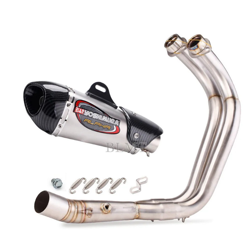 Motorcycle Full sc Exhaust System with yoshimura Muffler Pipe For Yamaha MT-07 FZ-07 MT07 FZ07 MT 0