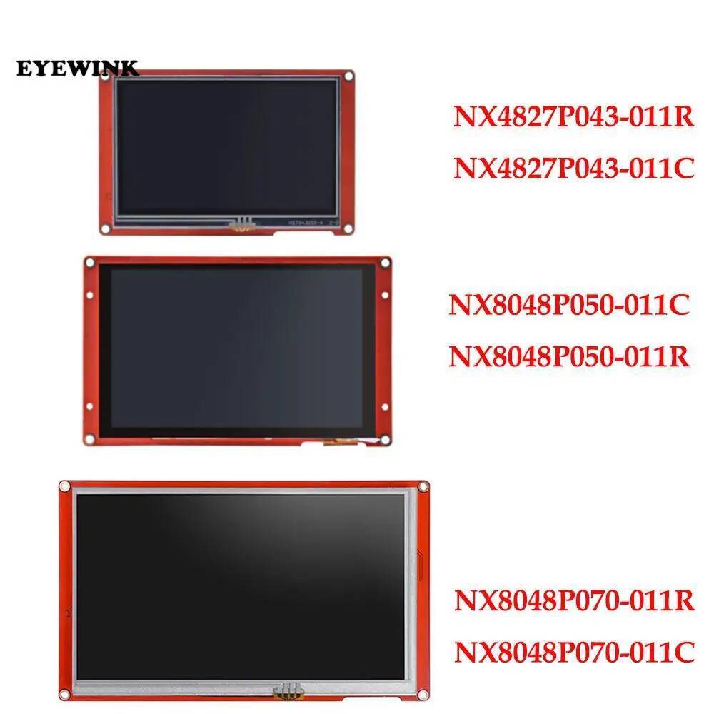 NEXTION 4.3/5.0/7.0 อัจฉริยะ LCD Touch Display โมดูล NX8048P070-011C/R มัลติฟังก์ชั่น HMI Resistive/