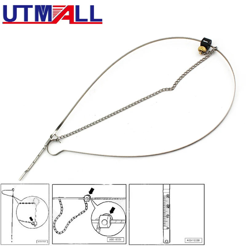 T40178 Adjustable Engine Oil Level Gauge Dipstick Tool for VW Audi A6 A5 A4 2.0L TFSI 3.2L 4.2L FSI