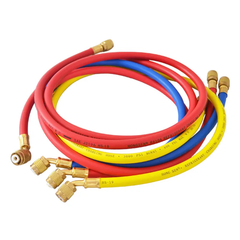 1.2m 1.5m 1.8m R22 R134 R140 R32 Blasting Pressure 3000Psi 4000Psi refrigerant charging hose Car AC